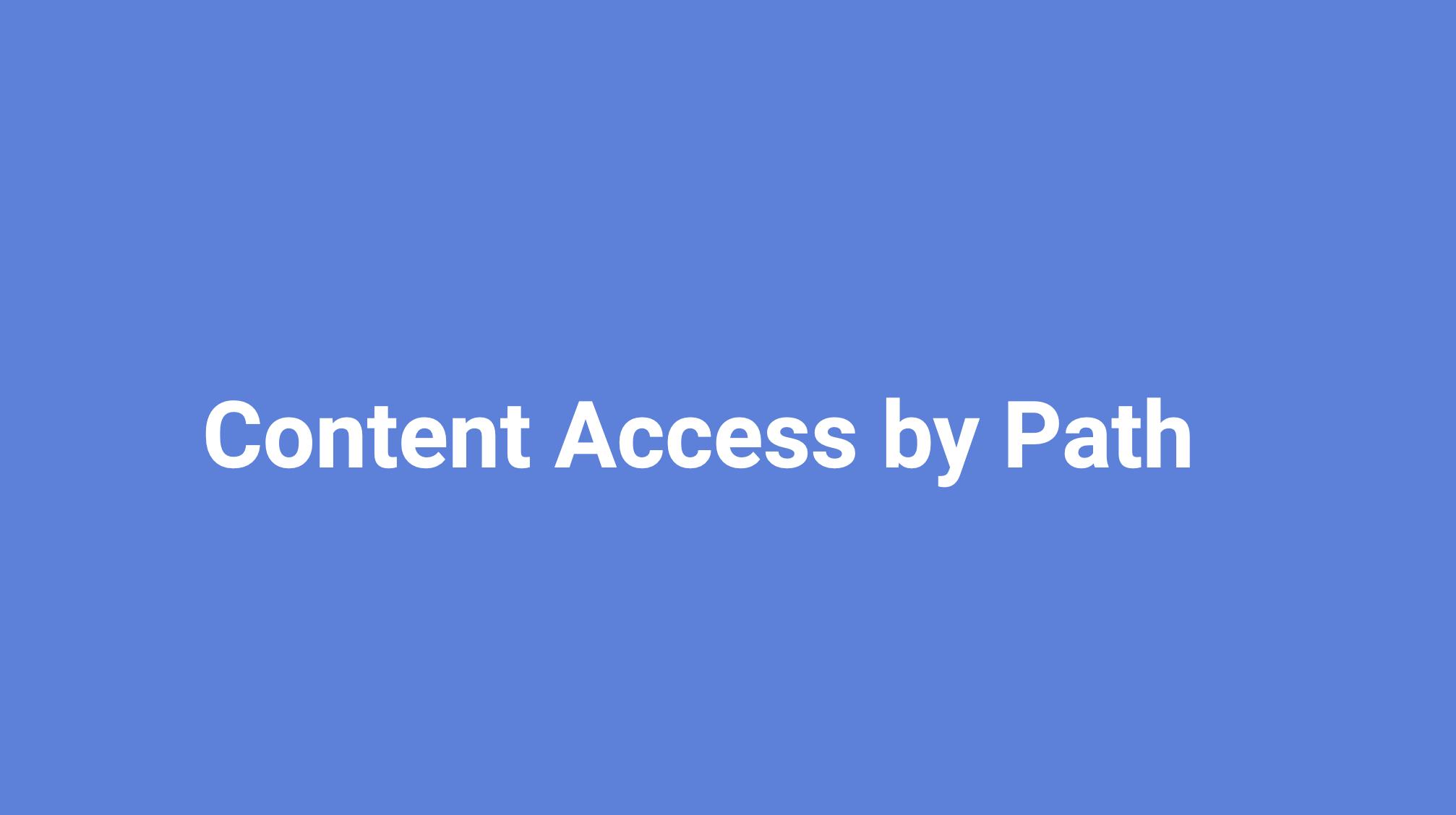 Content Path Drupal Content Access by Path module | Mark Conroy | Lead Frontend ...