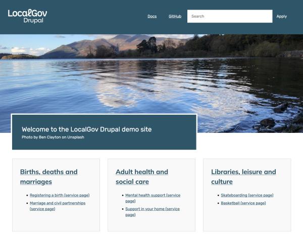 Screenshot of LocalGov Scarfolk re-design 2026