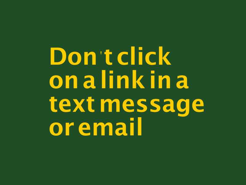  This is how you can get caught out when you click on a link in a text message or email 