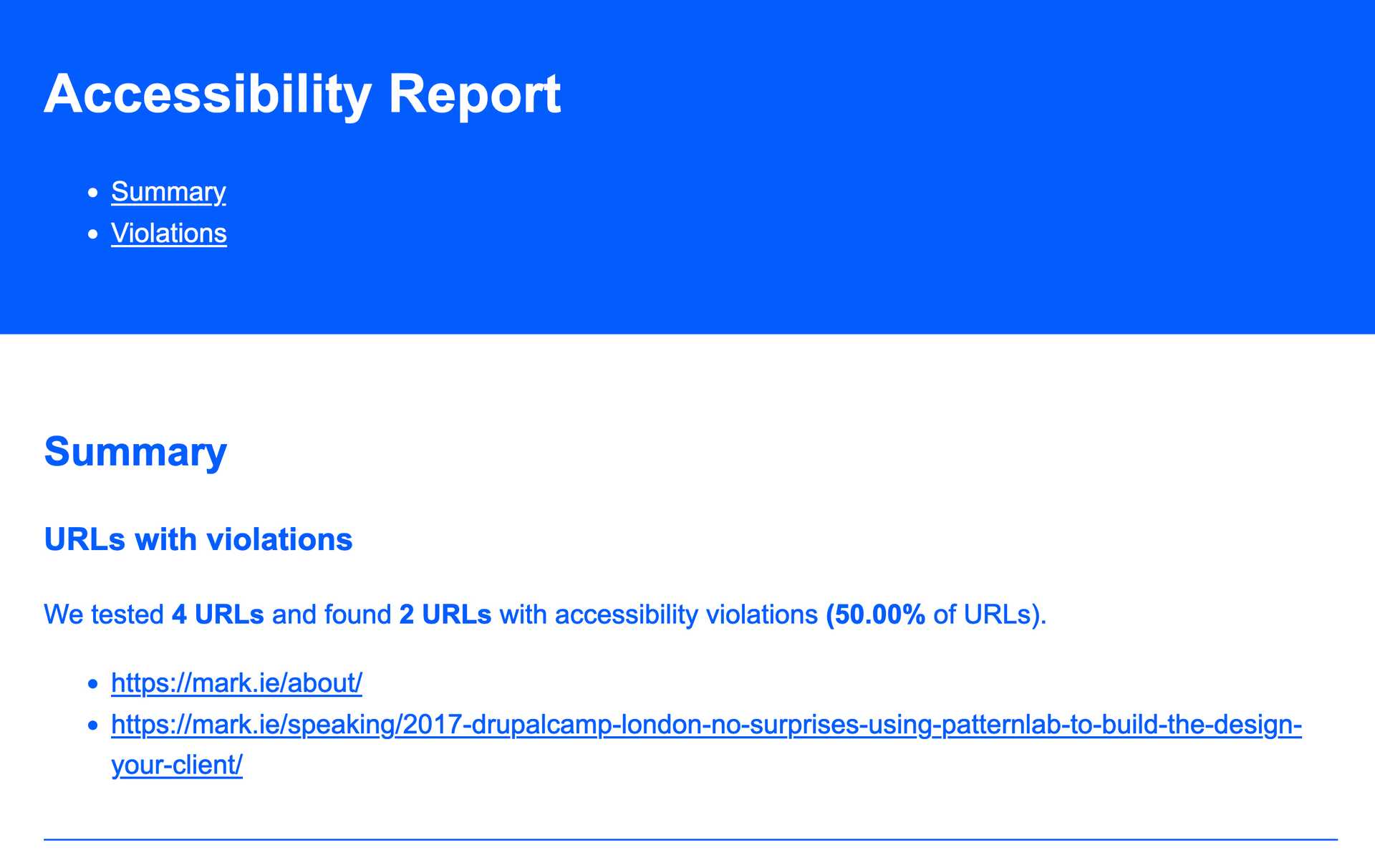 Axe Thrower accessibility report